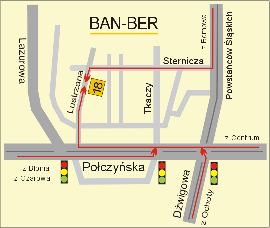  najprościej jest dojechać do nas od ul. Połczyńskiej 